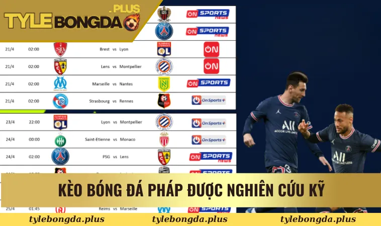 Kèo Bóng Đá Pháp - Bí Quyết Chọn Kèo Thơm Dễ Thắng 1 Kèo bóng đá Pháp được nghiên cứu kỹ khi thiết lập