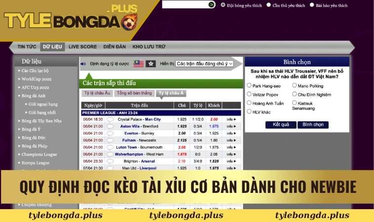 Kèo Tài Xỉu 0.5 - Cách Soi Kèo Nhanh, Chính Xác Cho Newbie 2 Quy định đọc kèo tài xỉu cơ bản dành cho newbie